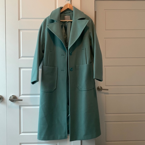 ASOS Turquoise Fully Lined Trench Coat - Picture 1 of 8